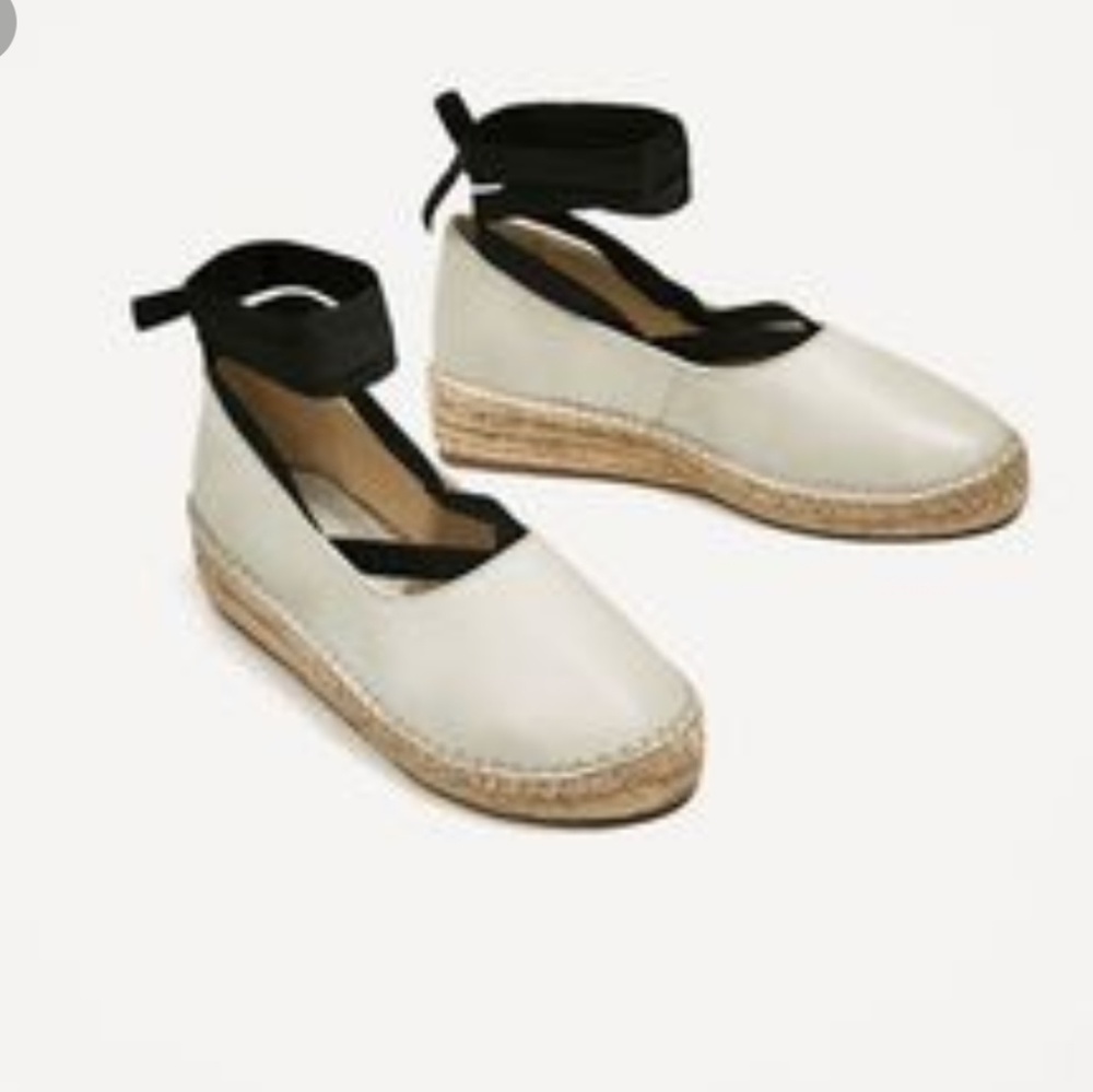 *SOLD* NWT. Zara lace up espadrilles *MAKE OFFER*